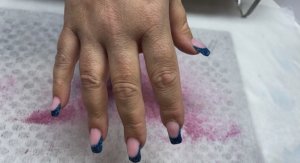 Выкладной френч на нижние формы