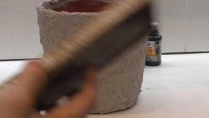 Цветочный горшок под бетон