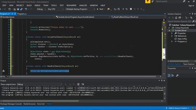 C# Network Programming Sockets (Asynchronous Server) Part A смотреть онлайн