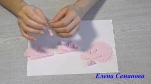 ч  1 Гвоздика из фоамирана  Мастер класс Елены Семановой