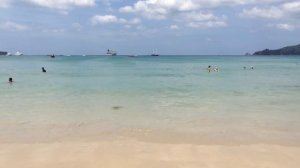 Пляж Патонг бич (Patong beach Phuket), остров Пхукет. Море, солнце, песок, развлечения. Январь 2019