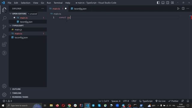 TypeScript in 3 minutes. What is TypeScript, configuration, launch, basic types, classes, interface