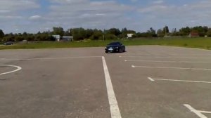 Sharp turn by Audi TT 3.2 quattro(using handbreak).mp4