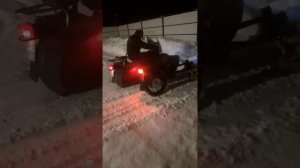 Сомодельный отвал для чистки снега на Урал.