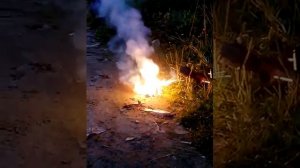 Эксперимент! Поджигаем какой-то порошок