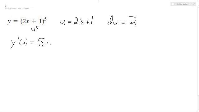 y = (2x + 1)^5, find the derivative смотреть онлайн