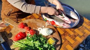 Рыба в углях Азербайджанская Кухня Деревенская Кухня  Рецепты