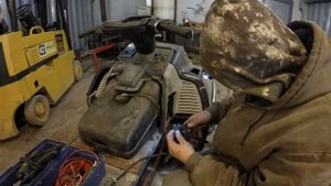 Making one good snowmobile out of 2 bad ones