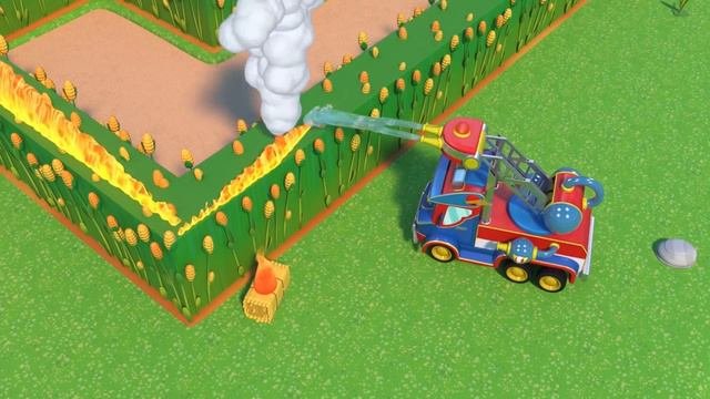 SUPER MONSTER TRUCK And The STUNT Competition | SuperTruck - Rescue | Trucks Videos For Children