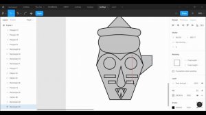 Illustration tutorial: How to create an African Mask illustration art using Figma.