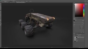 Realistic Texturing in Substance Painter w/ Jonas Ronnegard: Robotic Rover |Part 5: Rendering & Pos