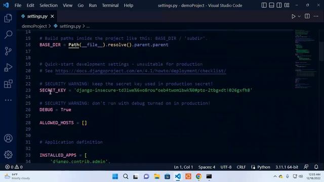 2  Setting Your First Django project