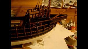 Галеон Сан Сальвадор Вяжем ванты