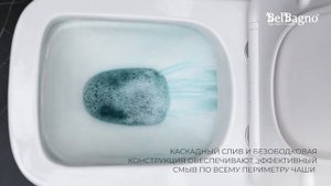 Унитаз моноблок BelBagno Neon BB8617CPR-MN/SC с сиденьем Микролифт