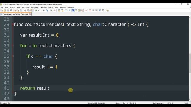 string count char in swift 3 смотреть онлайн