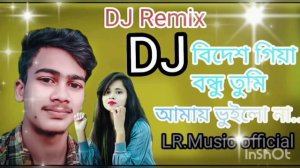 বিদেশ গিয়া বন্ধু তুমি আমায় ভুইলো না Bidesh giya bondhu tumi amay vuilo na dj song LR music official