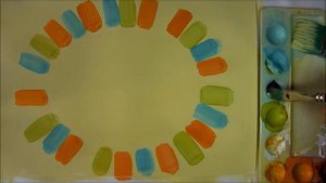 Живопись гуашью для малышей 3-5 лет Рисуем льва гуашью