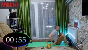 Day 10  EMOM E2MOM 20 min тренировка на все тело с одной гирей дома.