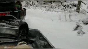 На снегоходе до озера!
