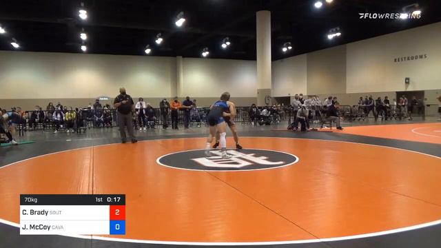 70 Kg Consolation Connor Brady Southeast RTC Inc Vs Justin McCoy Cavalier Wrestling Club