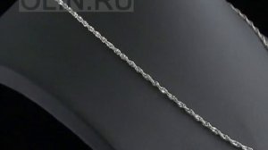 Цепочка плетения "Сингапур" из серебра