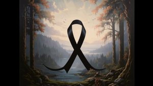Средняя голова - Черная лента