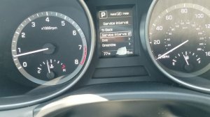 2018 Hyundai Santa Fe Maintenance oil life reset light
