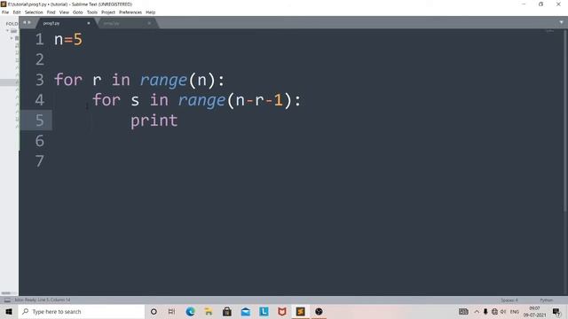 Print Stars in Right Angle Triangle Shape in Python |2| Python Pattern Programs | Python Patterns