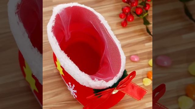 Рождественский новогодний сапожок для конфет. смотреть онлайн