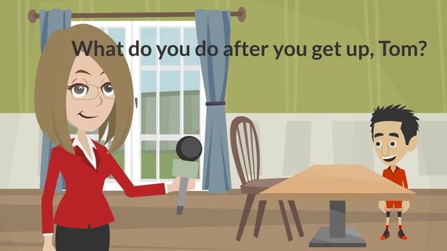 Basic English Dialogs-Daily Activities-Morning Routine