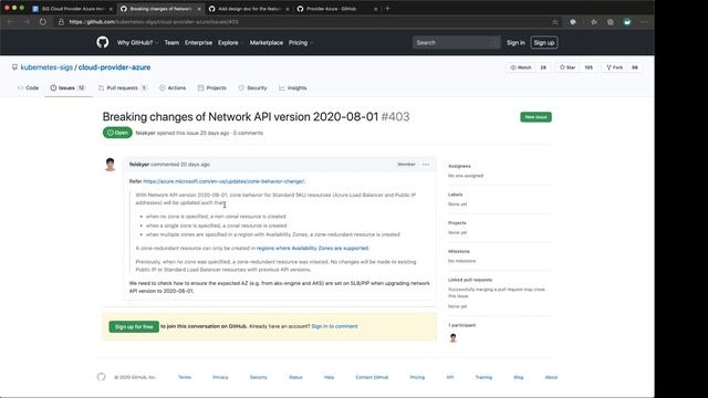 Azure Cloud Provider 2020-10-19 Kubernetes Cloud Provider Subproject Meeting