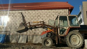 Кун самодельный на трактор Т-25 с захватом