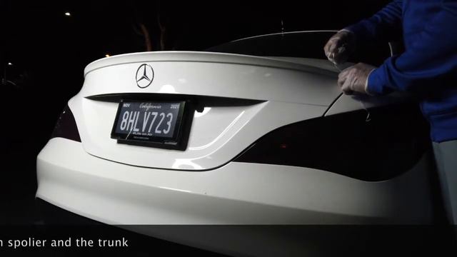 Mercedes Benz CLA250 Carbon Fiber Spoiler Installation in (30 mins) Full Steps смотреть онлайн