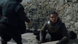 Джон Сноу в первые видит драконов Дейнерис