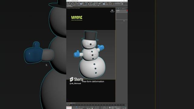 Хотите сделать такой снежный шар в 3Ds Max с нуля? Ссылка в комментах 👉#3dsmax #3dmodeling #3d #3д