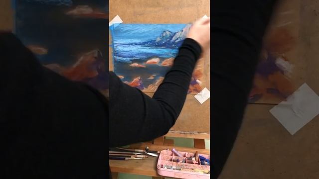 Масляная пастель + разбавитель