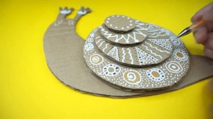 Улитка своими руками из гофрокартона. DIY