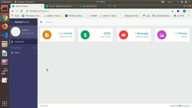 Add MasterPage To Admin Panel | Python and Django