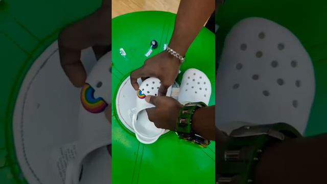 Trying Out The New Jibbitz Crocs Collection| Customized Shoes #crocs #shorts #jibbitz