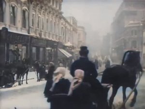 Зима на улице Кузнецкий мост. 1908 г.