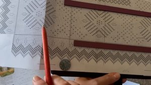 Я вяжу оренбургский платок/мк рисунков/ вязание