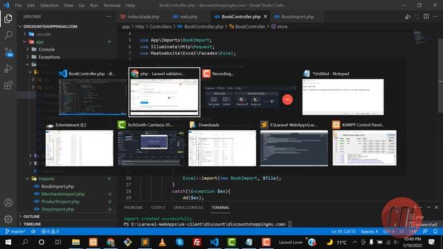 03 Part-3 Laravel Excel Library  Upload Excel files in Laravel  Maatwebsite  Maatwebsite Excel