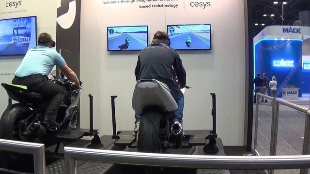 Motorbike VR Professional Simulator (Cesys) @ IAAPA 2016 смотреть онлайн