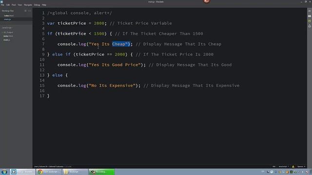 Learn JavaScript In Arabic #12   If, Else If, Else Conditions