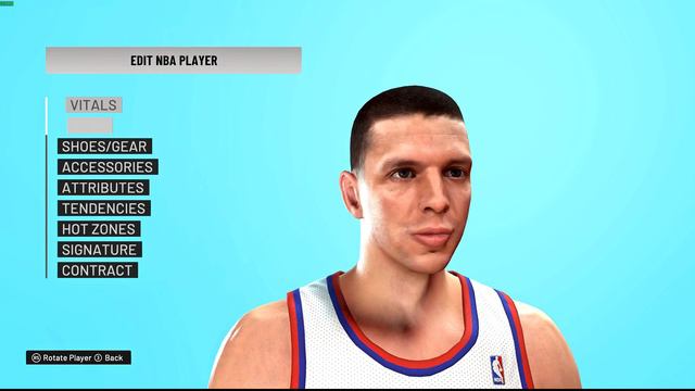 DRAZEN PETROVIC CYBERFACE FOR NBA2K MODDED смотреть онлайн