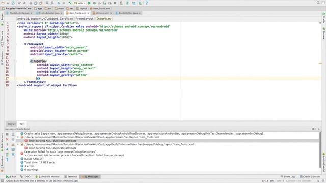 2 Recyler View with CardView OnitemClick - Android Material Design смотреть онлайн