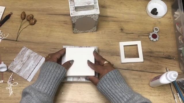 #dies_Fantasy Frosty lantern Новогодний фонарь своими руками Мастер класс Скрапбукинг смотреть онлайн