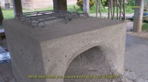 A Blind Man Making Clay Stoves for Living