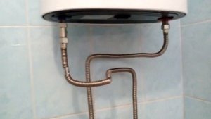 красивое подключение водонагревателя в стеснённых условиях