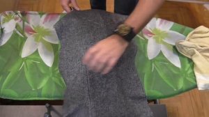 4  Примётывание бортового пакета  Мужское пальто